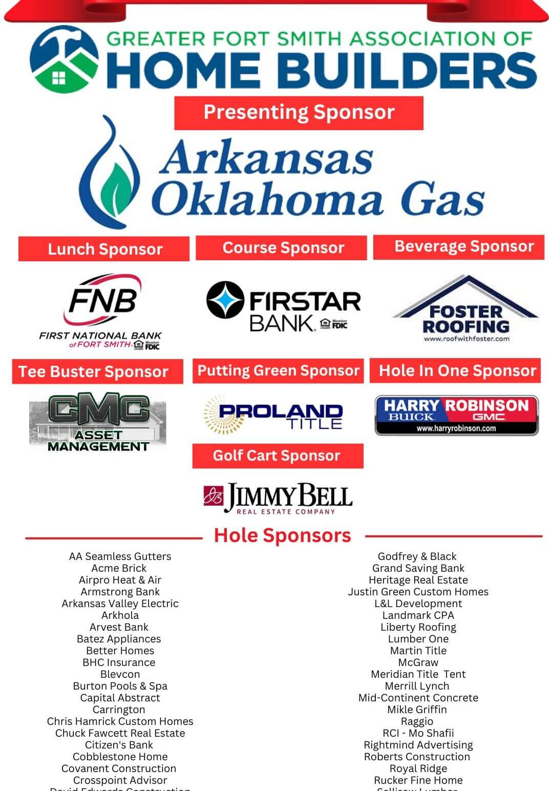 Thank you 2026 Sponsors